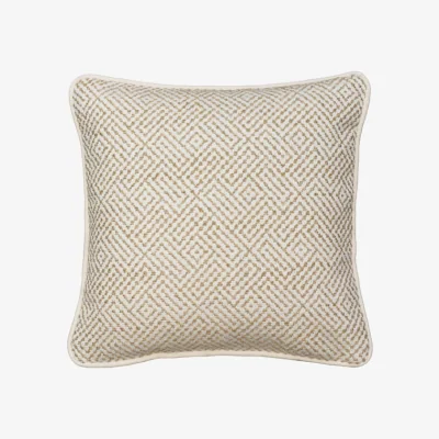 Andrew Martin Driftwood Hessian, 50/50% Wool And Feather Mix, Cushion, 55cm x 55cm - Andrew Martin Woolkeepers Eco-conscious & Wool & Feather Filling & Cotton Blend
