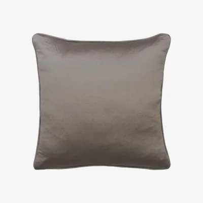 Andrew Martin Columbus Thunder, Sustainable Feather, Cushion, 55cm x 55cm - Andrew Martin Satin Plain