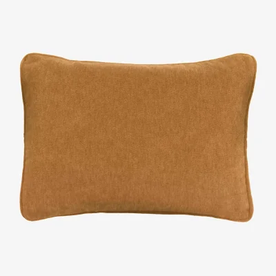 Andrew Martin Cinema Butterscotch Rectangular, Sustainable Feather, Cushion, 55CM X 40CM - Andrew Martin Velvet Plain