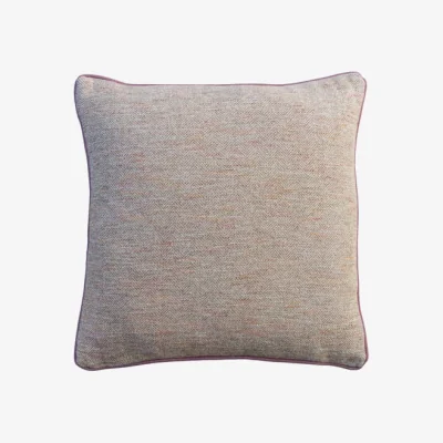 Andrew Martin Delphini Biscotti, Sustainable Feather, Cushion, 55cm x 55cm - Andrew Martin Cotton Blend Herringbone & Plain & Weave