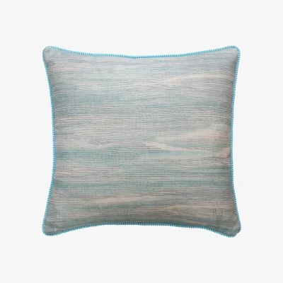 Andrew Martin Puff Rain, Sustainable Feather, Cushion - Andrew Martin Kit Kemp Linen & Linen Blend Stripe