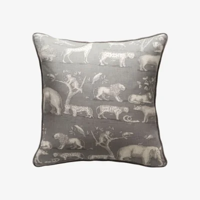 Andrew Martin Kingdom Storm, Sustainable Feather, Cushion, 55cm x 55cm - Andrew Martin Eco-conscious & Linen Blend & Viscose Blend Animal