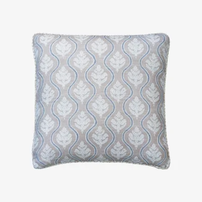 Andrew Martin Fig Stone, Sustainable Feather, Cushion, 55cm x 55cm - Andrew Martin Linen & Linen Blend Floral & Small Prints