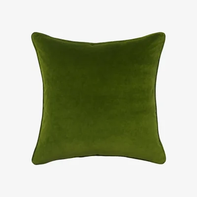 Andrew Martin Medici Ivy, Sustainable Feather, Cushion - Andrew Martin Eco-conscious & Cotton & Velvet Plain