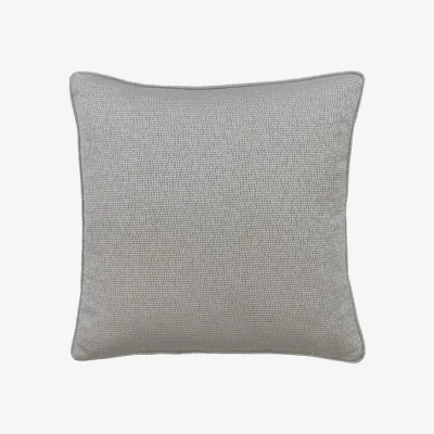 Andrew Martin Madison Silver, Sustainable Feather, Cushion, 55cm x 55cm - Andrew Martin Cotton Blend