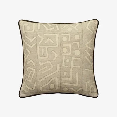 Andrew Martin Trojan Smoke Outdoor, Hollowfibre, Cushion, 55cm x 55cm - Andrew Martin Geometric