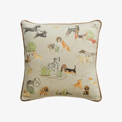 Andrew Martin Park Life Cushion, Sustainable Feather, Cushion, PARKLIFE - Andrew Martin Sophie Paterson Viscose Blend Animal