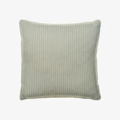 Andrew Martin Picket Leaf, Sustainable Feather, Cushion - Andrew Martin Eco-conscious & Linen Blend & Viscose Blend Small Prints & Stripe