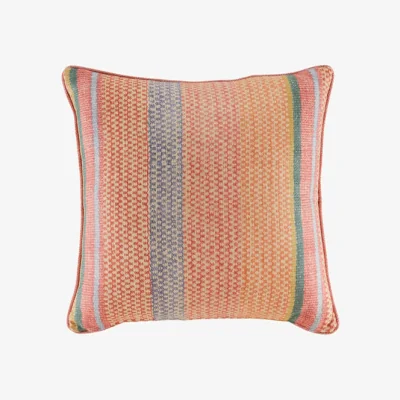 Andrew Martin Oxus, Sustainable Feather, Cushion, Multi - Andrew Martin Linen Blend Geometric & Ikat & Kilim & Stripe