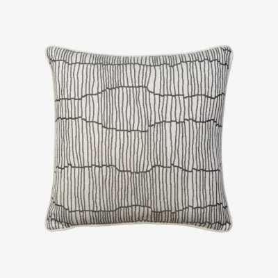 Andrew Martin Canale Storm, Sustainable Feather, Cushion - Andrew Martin Sophie Paterson Cotton Blend & Linen Blend & Viscose Blend Geometric