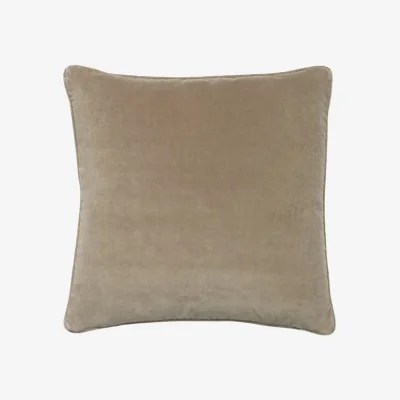 Andrew Martin Medici Stone, Sustainable Feather, Cushion - Andrew Martin Eco-conscious & Cotton & Velvet Plain