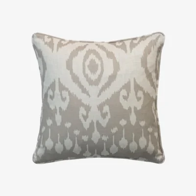Andrew Martin Volcano Canvas, Sustainable Feather, Cushion, 55cm x 55cm - Andrew Martin Eco-conscious & Linen Blend & Viscose Blend Ikat