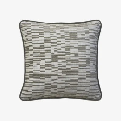 Andrew Martin Rib Storm, 50/50% Wool And Feather Mix, Cushion, 55cm x 55cm - Andrew Martin Woolkeepers Eco-conscious & Wool & Feather Filling & Cotton & Cotton Blen