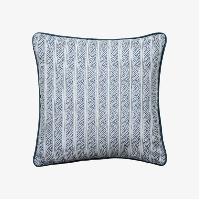 Andrew Martin Ostuni Stripe Navy Outdoor, Hollowfibre, Cushion - Andrew Martin Sophie Paterson Geometric & Stripe