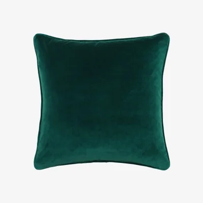 Andrew Martin Medici Kingfisher, Sustainable Feather, Cushion - Andrew Martin Eco-conscious & Cotton & Velvet Plain