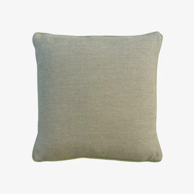 Andrew Martin Bomore Pistachio, Sustainable Feather, Cushion, 55cm x 55cm - Andrew Martin Linen Blend & Viscose Blend Plain & Weave
