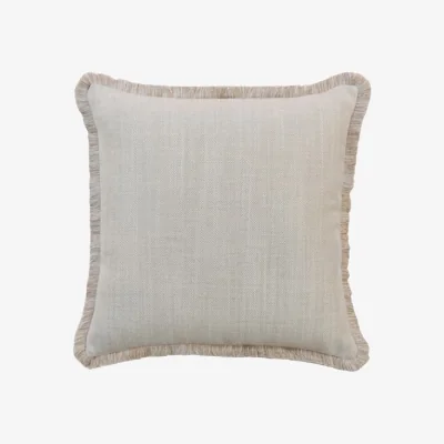Andrew Martin Riviera Sand, Hollowfibre, Cushion, 55cm x 55cm - Andrew Martin Sophie Paterson Herringbone