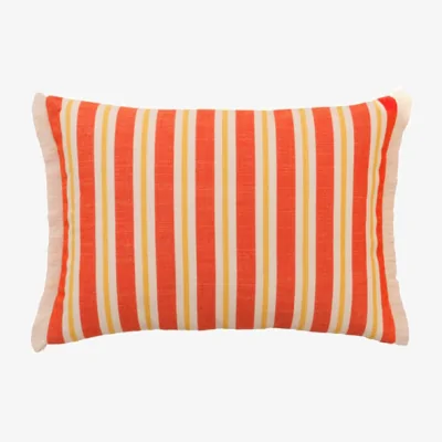 Andrew Martin Coast Spritz & Sole, Hollowfibre, Cushion, 55cm x 40cm, Spritz/Sole - Andrew Martin Sophie Paterson Stripe