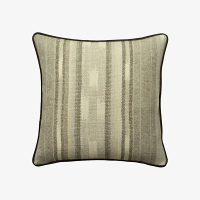 Andrew Martin Argo Smoke Outdoor, Hollowfibre, Cushion, 55cm x 55cm - Andrew Martin Stripe