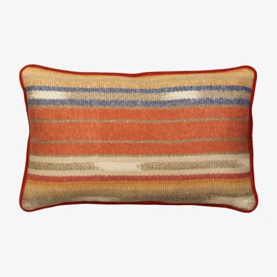Andrew Martin Nineveh Brick, Sustainable Feather, Cushion, 55cm x 35cm - Andrew Martin Linen & Linen Blend & Viscose Blend Stripe