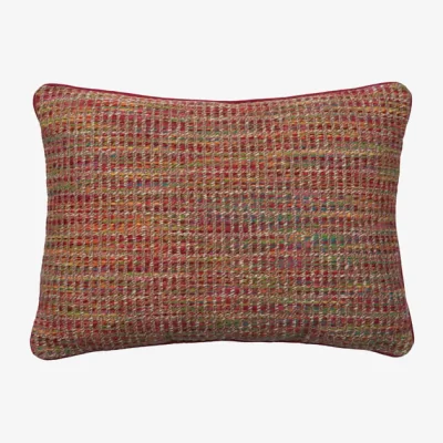 Andrew Martin Sorrento Multi, Sustainable Feather, Cushion, 55cm x 40cm, Multicoloured - Andrew Martin Chenille Weave
