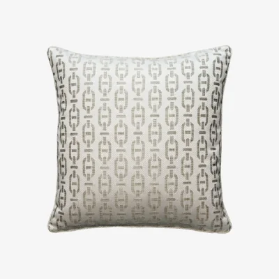 Andrew Martin Burlington String, Sustainable Feather, Cushion - Andrew Martin Sophie Paterson Cotton Blend & Linen Blend Geometric