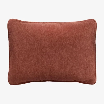 Andrew Martin Cinema Rum Rectangular, Sustainable Feather, Cushion, 55CM X 40CM - Andrew Martin Velvet Plain