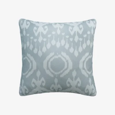 Andrew Martin Volcano Powder, Sustainable Feather, Cushion, 55cm x 55cm - Andrew Martin Eco-conscious & Linen Blend & Viscose Blend Ikat