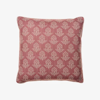 Andrew Martin Sprig Pink, Sustainable Feather, Cushion - Andrew Martin Eco-conscious & Linen Blend & Viscose Blend Floral & Small Prints