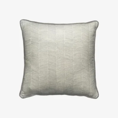 Andrew Martin Fasano Storm/Medici, Sustainable Feather, Cushion, Grey - Andrew Martin Sophie Paterson Eco-conscious & Linen Blend Herringbone