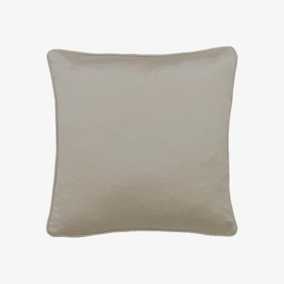 Andrew Martin Columbus Stone, Sustainable Feather, Cushion, 55cm x 55cm - Andrew Martin Satin Plain
