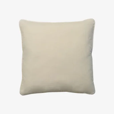 Andrew Martin Medici Chalk, Sustainable Feather, Cushion - Andrew Martin Eco-conscious & Cotton & Velvet Plain