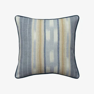 Andrew Martin Argo Denim Outdoor, Hollowfibre, Cushion, 55cm x 55cm - Andrew Martin Stripe