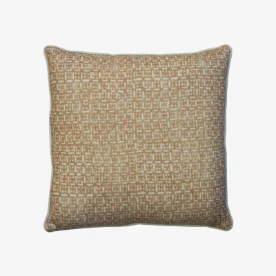 Andrew Martin Nest Autumn, Sustainable Feather, Cushion, 55cm x 55cm - Andrew Martin Sophie Paterson Cotton Blend & Linen Blend & Viscose Blend & Wool Blend Geometr