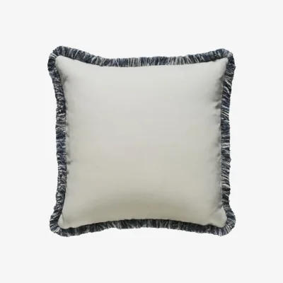 Andrew Martin Beagle Salt/Moscow Mule, Sustainable Feather, Cushion, Salt & Moscow Mule - Andrew Martin With Trim/Fringe & Linen & Linen Blend Plain