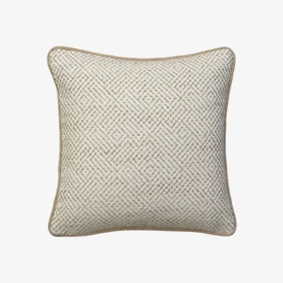 Andrew Martin Driftwood Rope, 50/50% Wool And Feather Mix, Cushion, 55cm x 55cm - Andrew Martin Woolkeepers Wool & Feather Filling & Cotton Blend & Linen Blend Geom