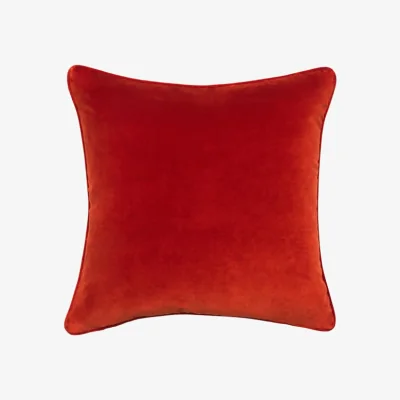 Andrew Martin Medici Burnt Sienna, Sustainable Feather, Cushion - Andrew Martin Eco-conscious & Cotton & Velvet Plain