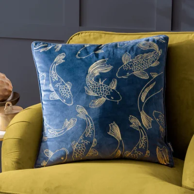 Arighi Bianchi Rigel Embroidered Velvet Cushion
