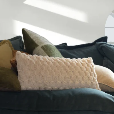 Arighi Bianchi Beige Velvet Cushion