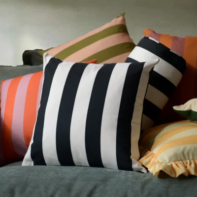Arighi Bianchi Colours Of Arley Classic Cushion - Meteorite & Plain
