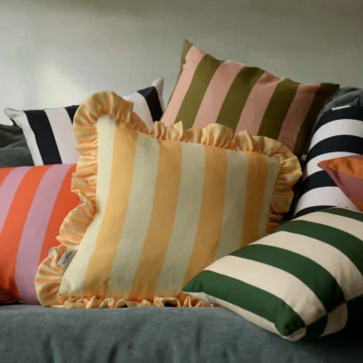 Arighi Bianchi Colours of Arley Sicily Yellow Cocktail Cushion