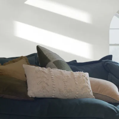 Arighi Bianchi Cream Woven Bolster Cushion