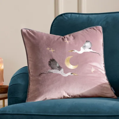 Arighi Bianchi Skye Embroidered Velvet Cushion