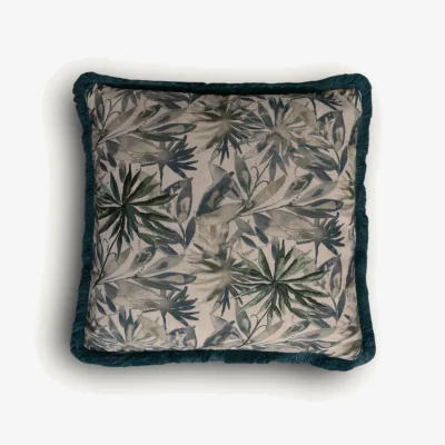 Arighi Bianchi Teal Floral Cushion