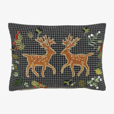 Barker and Stonehouse Reindeer Pom Pom Cushion