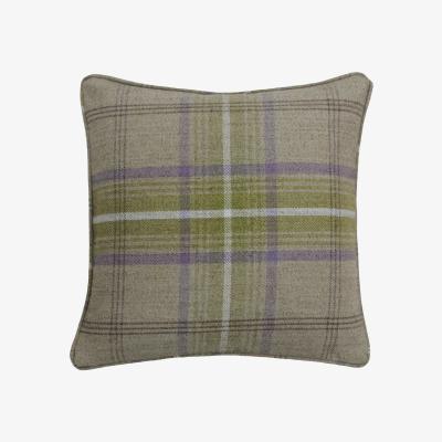 Barker and Stonehouse Beige Tartan Thistle Cushion
