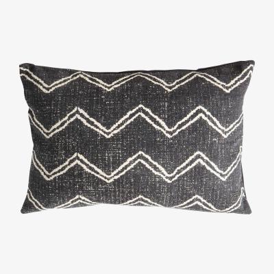 Barker and Stonehouse Zig Zag Cushion, Charcoal
