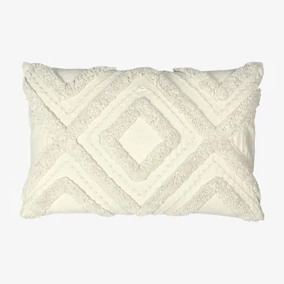 Barker and Stonehouse Tufted Ecru Cushion, Neutral Cotton | Barker & Stonehouse