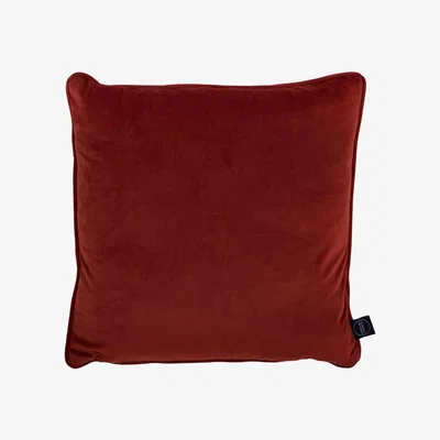 Barker and Stonehouse Terra Plush Velvet Cushion, Orange | Barker & Stonehouse