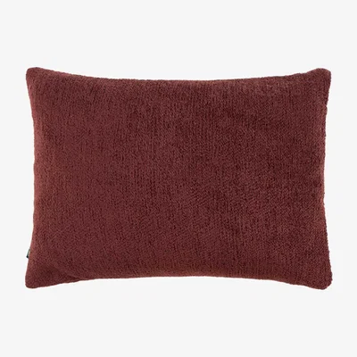 Barker and Stonehouse BURGUNDY BOUCLE CUSHION, Square, Red Polyester | Barker & Stonehouse